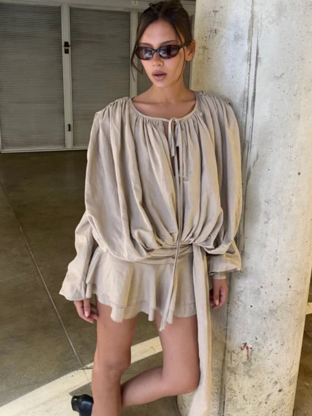 NWT Lioness ELEMENTS MINI DRESS BEIGE-S
